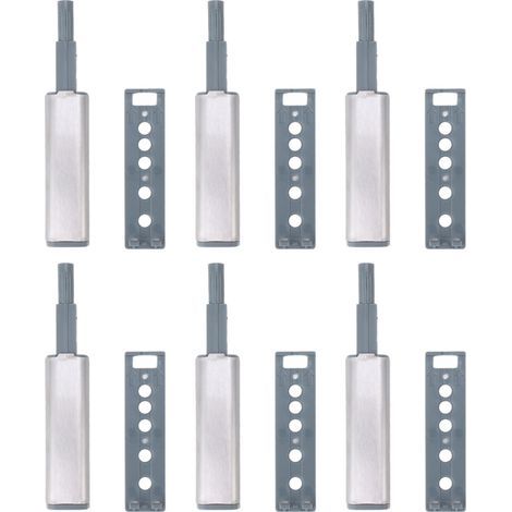 Set mit 16 robusten Edelstahl-Druckverschlüssen für Schrank- und Schubladentüren (1/5)