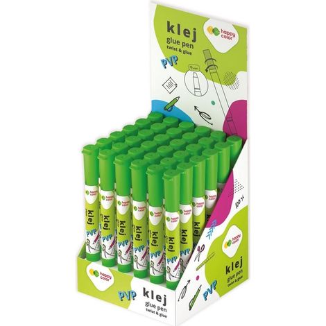Stylo colle Happy Color 9 mm PVP (36 pièces)