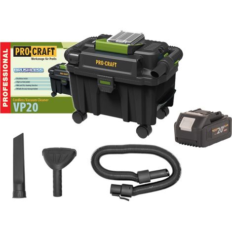 Procraft VP20 Aspirateur industriel sans fil 20 V 10 l Brushless + 1x batterie 4,0 Ah - sans chargeur (1/5)