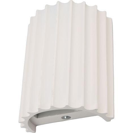 Luminaire mural LED avec douilles G9, design épuré et décoratif pour chambre, salon ou entrée, 100‑240V, blanc