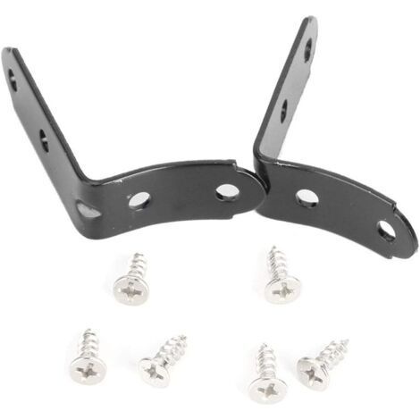Kit di riparazione cerniere AIPERQ, kit di riparazione supporto cerniera coperchio scatola guanti in ferro per A4 S4 B6 B7 nero (1/5)