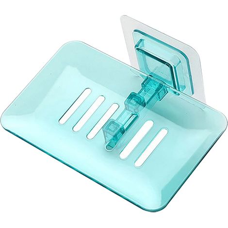 Porte-Savon Murale Sans Perçage - Porte-Savon Percé - Pour Salle De Bain - 1 Pièce (1/2)