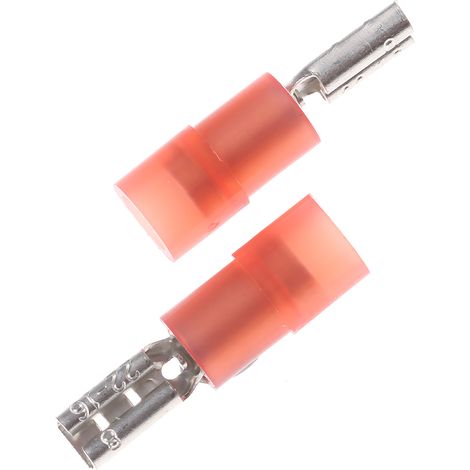 Cosse faston RS PRO, Isolé, Rouge