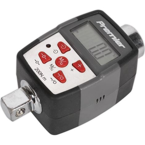 Sealey Premier Digital Torque Adaptor with Angle Function 1/2""Sq Drive 20-200Nm STW291