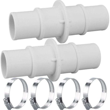 Poolschlauchadapter, 1-1/4" oder 1-1/2" Kunststoffanschluss, geeignet für Schläuche von Poolsaugern, Reinigungs- und Filterpumpen.