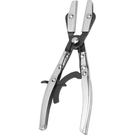 Pince à sertir universelle pivotante à mâchoires à cliquet pour tuyaux de liquide de refroidissement de radiateur et de frein automobile, 25,4 cm (10 po) (1/5)