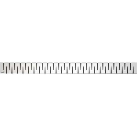 Alca Rejillas - Rejilla para plato de ducha lineal 75 cm, acero inoxidable mate ZIP-750M (1/3)