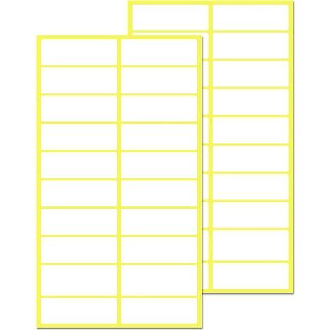 840 Stück, 38 x 13 mm, selbstklebende weiße Papieretiketten (Ablageetiketten) (1/5)