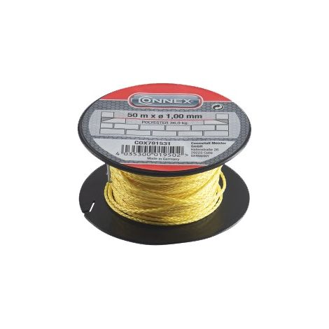 Spago per muratore in polietilene giallo Ø 0,1 mm. 50 mt.