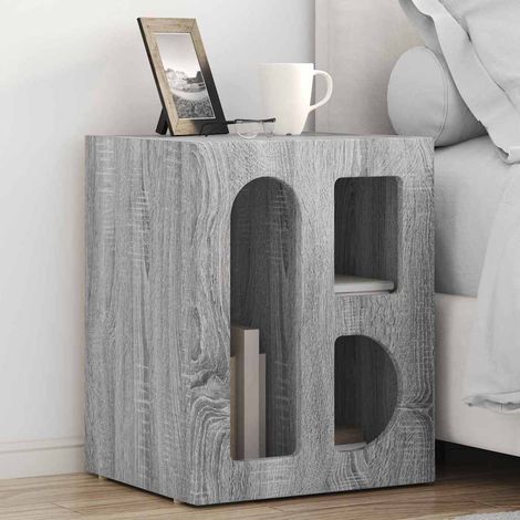 Nachttisch 2 pcs Graues Sonoma 40 x 35 x 50 cm Holzwerkstoff
