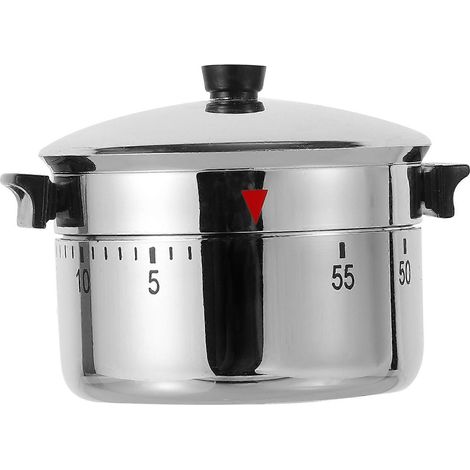 Minuteur de cuisine original en forme d'autocuiseur, minuteur mécanique à compte à rebours