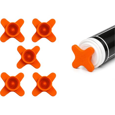 5x Kappen für Silikonkleber-Tuben, Universalkappen, 3D-Druck (1/5)