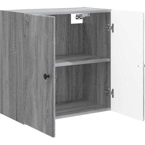 Armadietto a muro Mobiletto a muro Sonoma grigio 59 x 31 x 60 cm DAS197088 (1/5)