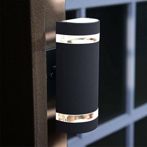 Applique murale extérieure, lampe de jardin étanche, adaptée à la cour, à la terrasse, au jardin, au foyer, au balcon, au porche. (1/5)