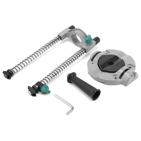 DEESSE SHOP-Luqeeg Support de perceuse à Angle réglable, Support de perceuse, Fixation de Guide de Support de positionnement d'angle réglable à 45 degrés pour Accessoire de perceuse électrique de Fora (1/5)