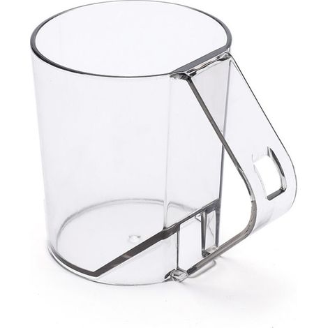 Rangement de brosse à dents, tasse de comptoir multifonctionnelle, transparente, résistante au rinçage, tasse de thé à dents(Blanc) (1/5)