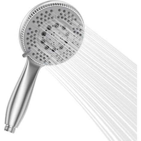 Duschkopf mit 5 Strahlarten – Hochdruckmassage, Chrom, 120 mm, wassersparend, einfache Installation (1/4)