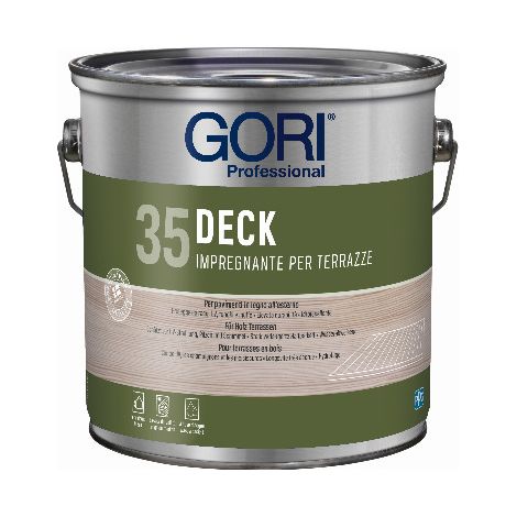 Gori 35 DECK Impregnante per terrazze in legno rovere 5 lt