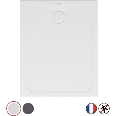 Receveur 100 x 100 VILLEROY ET BOCH Lifetime Plus ceramique rectangle taupe