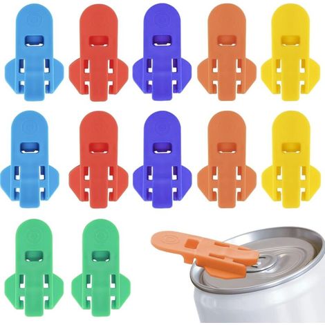 12-Piece Simple Can Opener Set, Can Opener for Opening Drinks, Jar Opener, Manual Can Opener, Effortless Jar Opener for Seniors and Children (1/5)