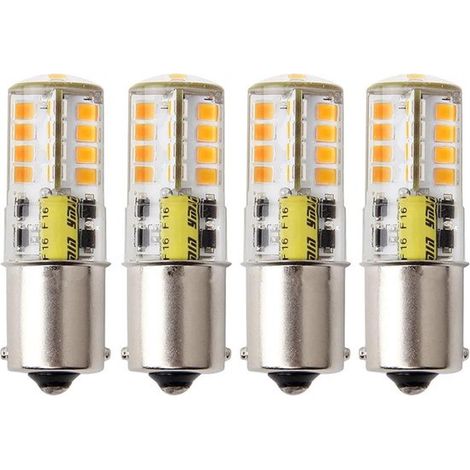 Lámpara LED Ba15s 1156 P21/5W - 5W Blanco cálido 3000K 500lm - Juego de 4 (1/5)
