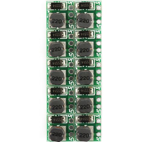 ZDETGU 10 Stück 1,5V 1,8V 2,8 3V 3,3,7 4,2V bis 5V DC-DC Aufwärtswandler Modul T64.