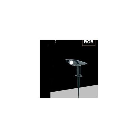 Spot Solar Led Avec Piquetage De Jardin Ip65 Hot Light 3000k Rgb Sw1121