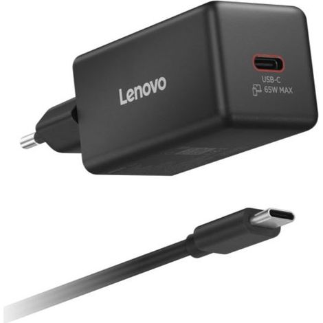 Wandladegerät 65 W GaN USB-C Lenovo Schwarz 2 Stifte EU ThinkPad T16 Gen 4 21QN