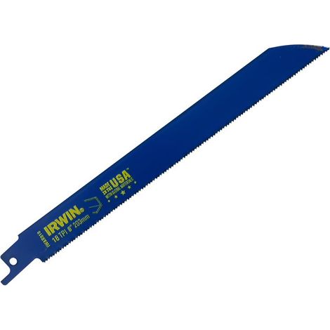 Irwin IRWIN® Sabre Saw Blade 818R, 200mm Metal Cutting, Pack of 5 (1/4)