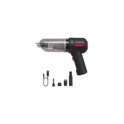 3 in 1 Soffiatore d'aria portatile senza fili Air Duster Mini 9000Pa senza fili per auto PC tastiera aspirapolvere portatile nero (1/4)