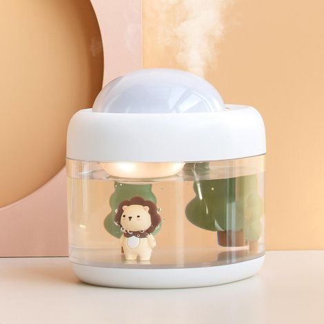 (White Lion) Luftbefeuchter, 500 ml, leiser Ultraschall-Luftbefeuchter, geeignet für Zuhause, Schlafzimmer, Büro (1/5)