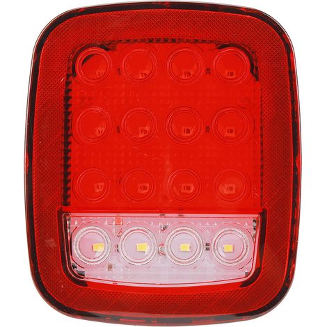 Feux arrière de remorque 12v à 24v 16 LED stop clignotant pour camionnette, remorque et véhicule lourd (1/5)