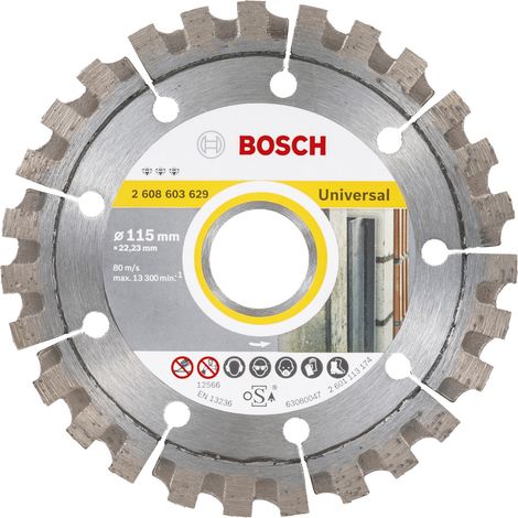 Bosch Disque à tronçonner diamant Best for Universal, 115 x 22,23 x 2,2 x 12 mm -2608603629