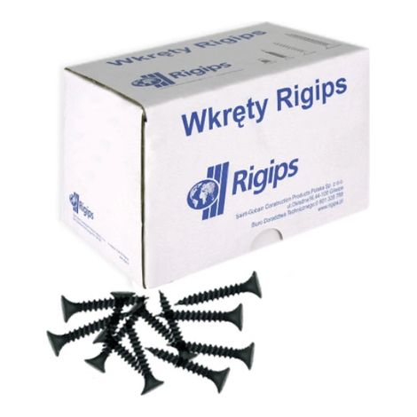 Tornillos Rigips TN 3,5x25 mm para fijar placas de yeso a perfiles de chapa metálica, 1000 unidades. (1/3)