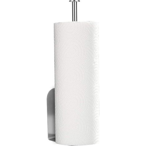 Support Pour Essuie-Tout - Support Mural Vertical En Acier Inoxydable - Pour Cuisine Salle De Bain Bar - 1 Pièce (1/5)