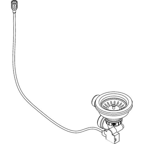 Bouchon 425881 pour éviers de cuisine en acier inoxydable