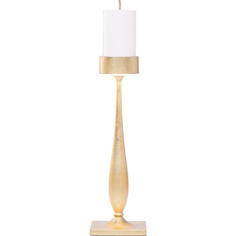 Perpetua Lampada da tavolo barocco senza fili, finitura foglia oro, design in alluminio pressofuso, illuminazione LED ricaricabile, protezione IP54