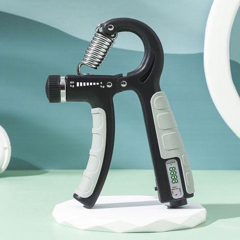 (Machine de comptage électronique de 60 kg, revêtue de caoutchouc noir/gris) Testeur de force de préhension manuelle (1/2)