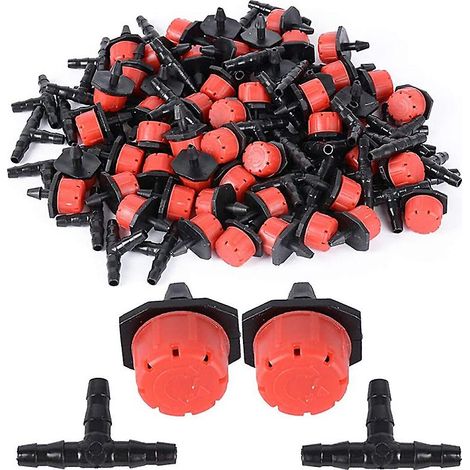 Kit d'irrigation goutte à goutte avec 200 goutteurs réglables pour jardins. - AquaForge (1/4)