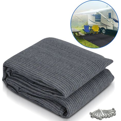 Randaco Vorzeltteppich 250x300 cm HDPE UV-stabil Wasserdurchlässig Atmungsaktiv für Zelt & Caravan & Picknick