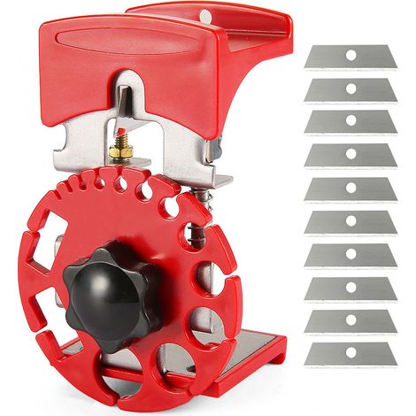Dénudeur de câbles manuel – Outil de dénudage compact avec 10 lames interchangeables – Portable – Pour câbles électriques et recyclage (1/5)