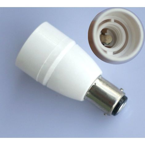2 x Ampoules B15/BA15D à la douille E14 Lampe Adaptateur Convertisseur Lampe Support
