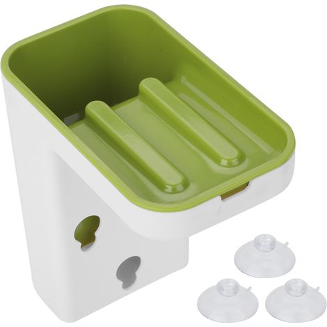 Porte-vaisselle en ABS vert, étagère de séchage pour éponges et ustensiles de cuisine, outil de nettoyage pour évier (1/5)