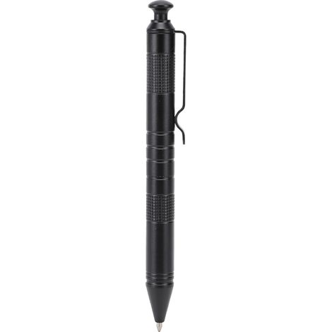 Stylo bille automatique en aluminium CNC haute dureté, noir 0,5 mm, cadeau de papeterie signature (1/5)