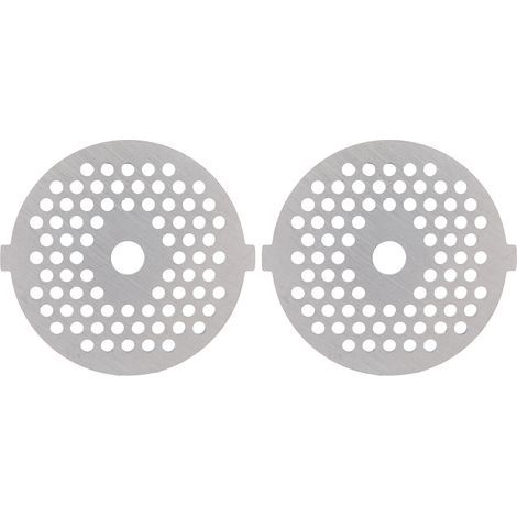 Lame de hachoir électrique 2 pièces, plaque de meulage en acier inoxydable, trou rond pour broyeur de Type 5 /B (3mm 56 trous) (1/5)