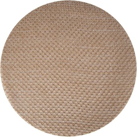 Tovaglietta in PE decorata tonda Ø 38 cm per decorazioni natalizie -Bianco (1/4)