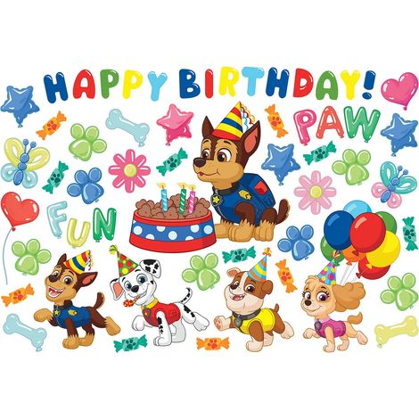 sticker mural PAW Patrol - La Pat' Patrouille multicolore  - Sanders & Sanders (1/2)