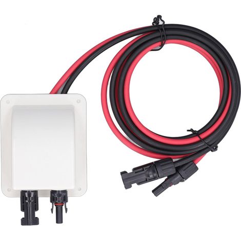 Passe-câble Double avec câble, Passe Cable Etanche étanche ABS avec câble de rallonge Solaire 2 m 10 AWG, Passe-Toit Solaire, pour Camping-Car, Bateau, Caravane, Marine (1/5)
