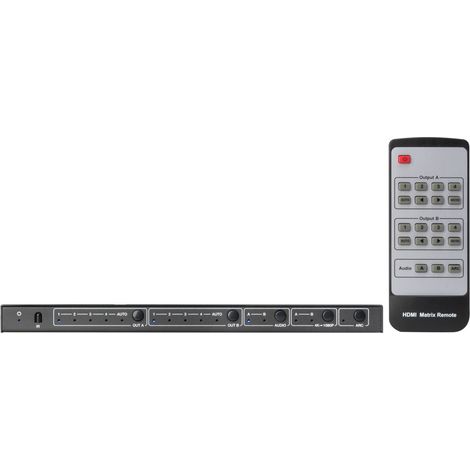Matrice Hdmi 4 entrées vers 2 sorties Edid Fonestar Fo-22m42