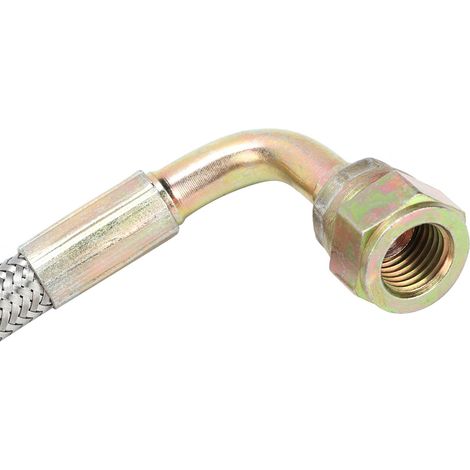 Ligne d'alimentation en huile 1/8 NPT en acier tressé 36 pouces pour turbocompresseurs T3, T4, T3/T4, T70 (1/5)